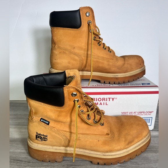 Timberland Pro 24/7 6” Soft Toe Waterproof Boots Mens 10 ASTM Thermolite Leather